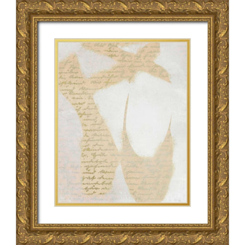 On Her Toes Gold Ornate Wood Framed Art Print with Double Matting by Allen, Kimberly