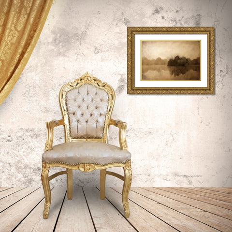In the Morning Gold Ornate Wood Framed Art Print with Double Matting by Allen, Kimberly
