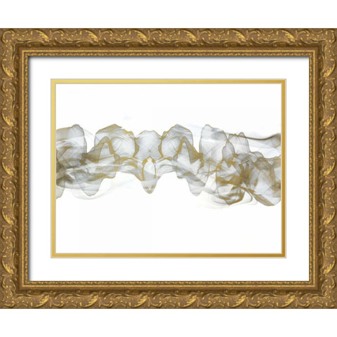 Golden Smoke Gold Ornate Wood Framed Art Print with Double Matting by Allen, Kimberly