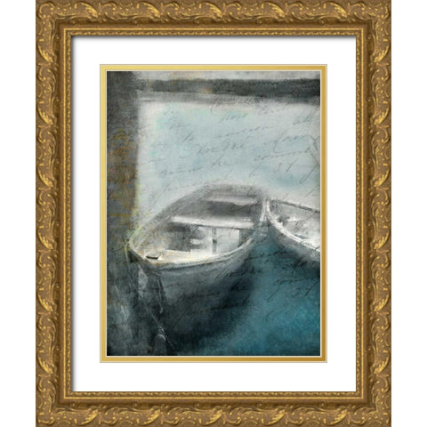 Lake Dusk 2c Gold Ornate Wood Framed Art Print with Double Matting by Allen, Kimberly