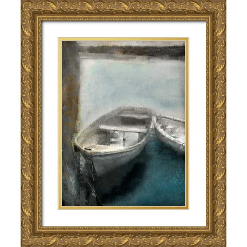 Lake Dusk 2 Gold Ornate Wood Framed Art Print with Double Matting by Allen, Kimberly