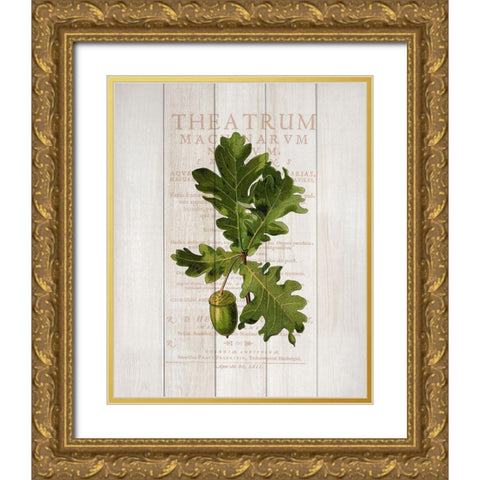 Fall Botanical 1 Gold Ornate Wood Framed Art Print with Double Matting by Kimberly, Allen