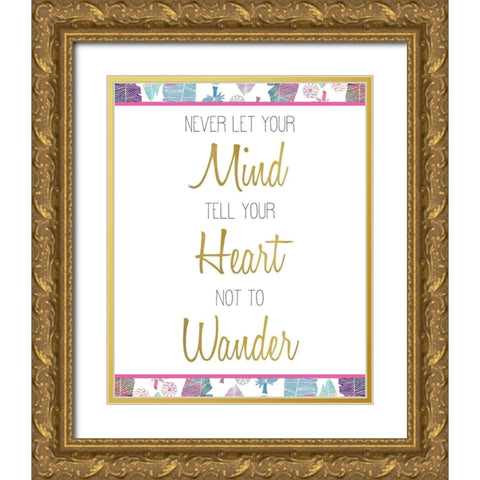 Wild 7 Gold Ornate Wood Framed Art Print with Double Matting by Kimberly, Allen