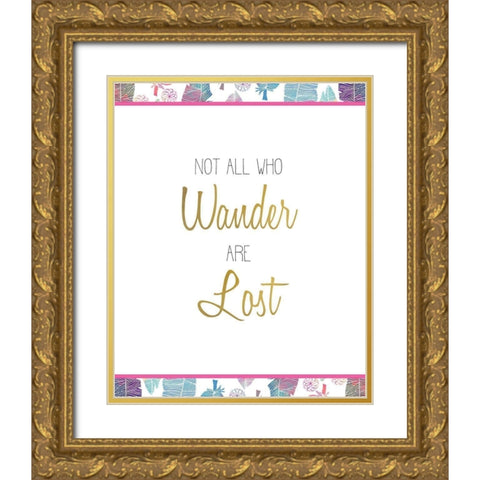 Wild 8 Gold Ornate Wood Framed Art Print with Double Matting by Kimberly, Allen