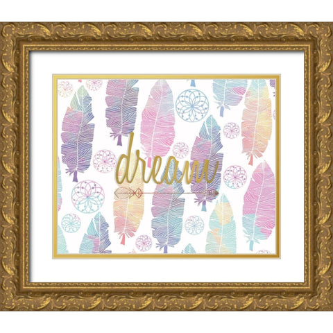 Wild Gold Ornate Wood Framed Art Print with Double Matting by Kimberly, Allen