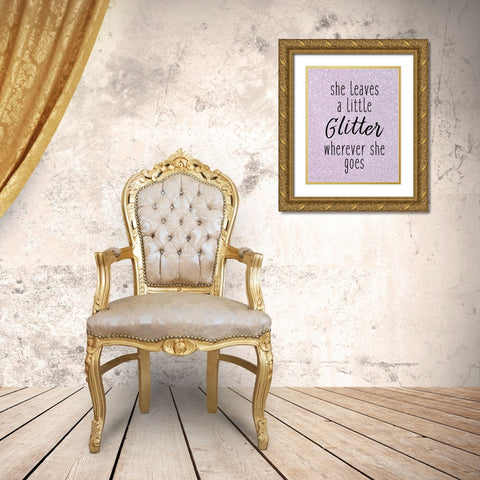 Glittler Wherever Gold Ornate Wood Framed Art Print with Double Matting by Allen, Kimberly
