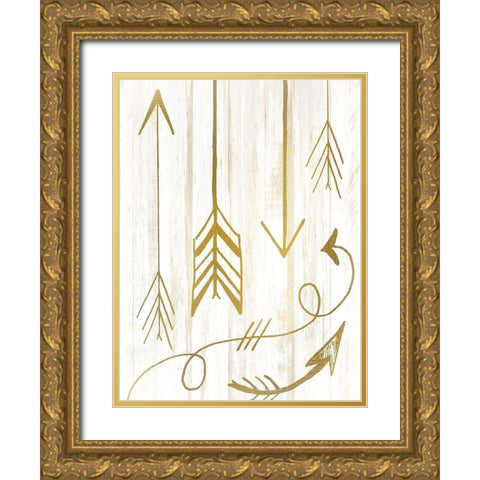 Arrow Way 1 Gold Ornate Wood Framed Art Print with Double Matting by Kimberly, Allen