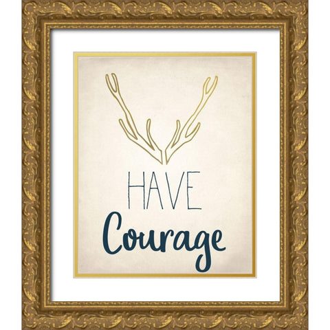 BE 3 Gold Ornate Wood Framed Art Print with Double Matting by Kimberly, Allen