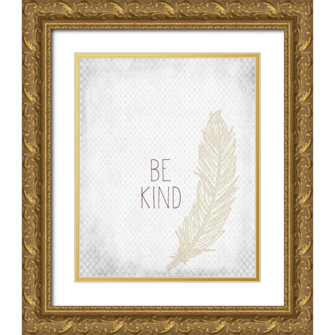 Have Courage 2 Gold Ornate Wood Framed Art Print with Double Matting by Kimberly, Allen