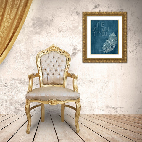 It is Well with my Soul Gold Ornate Wood Framed Art Print with Double Matting by Kimberly, Allen