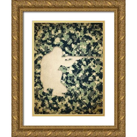 On the Field 2 Gold Ornate Wood Framed Art Print with Double Matting by Kimberly, Allen