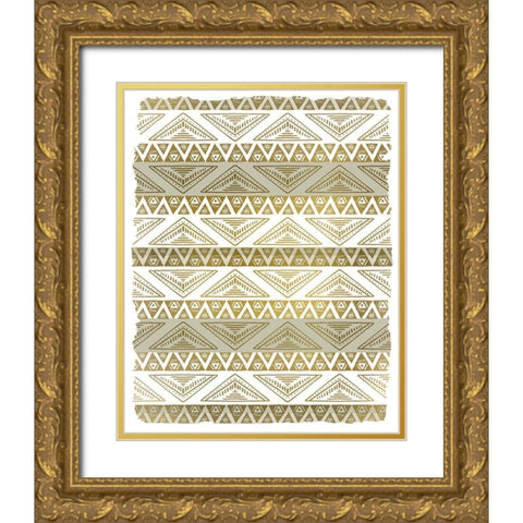 Patterned Gold Gold Ornate Wood Framed Art Print with Double Matting by Kimberly, Allen