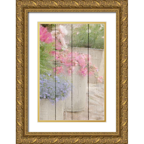 In the Garden Gold Ornate Wood Framed Art Print with Double Matting by Kimberly, Allen