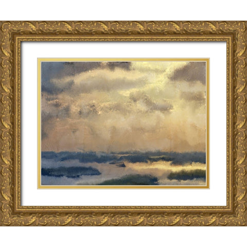 Morning Sky Gold Ornate Wood Framed Art Print with Double Matting by Allen, Kimberly