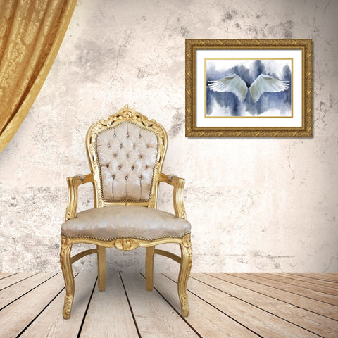 Taking Flight Gold Ornate Wood Framed Art Print with Double Matting by Kimberly, Allen