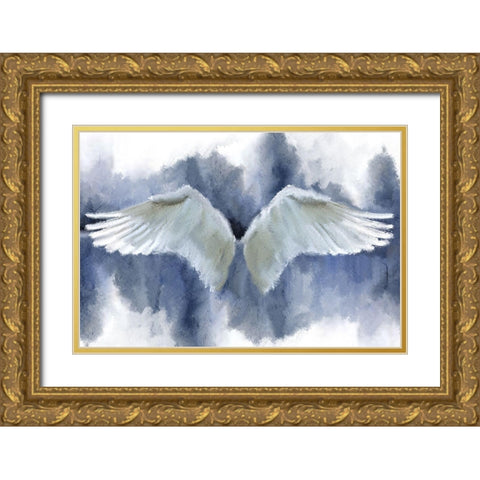 Taking Flight Gold Ornate Wood Framed Art Print with Double Matting by Kimberly, Allen