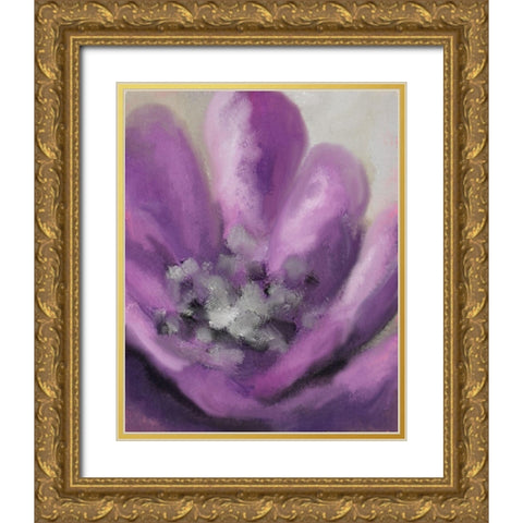 Blooming Purple 2 Gold Ornate Wood Framed Art Print with Double Matting by Allen, Kimberly
