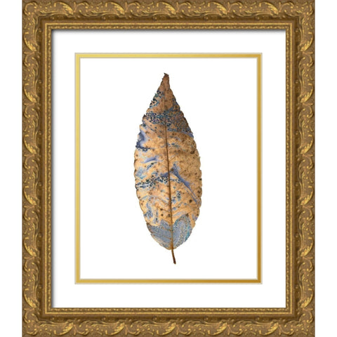 Marbled Gold 1 Gold Ornate Wood Framed Art Print with Double Matting by Kimberly, Allen