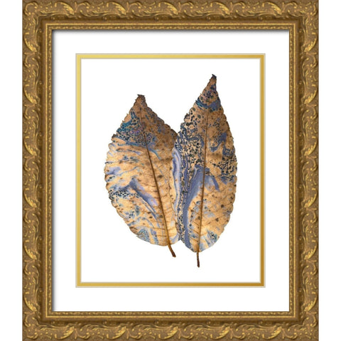 Marbled Gold 2 Gold Ornate Wood Framed Art Print with Double Matting by Kimberly, Allen