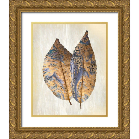 Marbled Gold 2 Gold Ornate Wood Framed Art Print with Double Matting by Allen, Kimberly