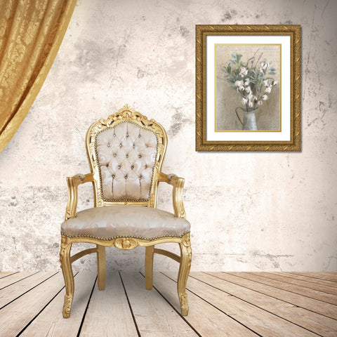 Lavender and Cotton Gold Ornate Wood Framed Art Print with Double Matting by Kimberly, Allen
