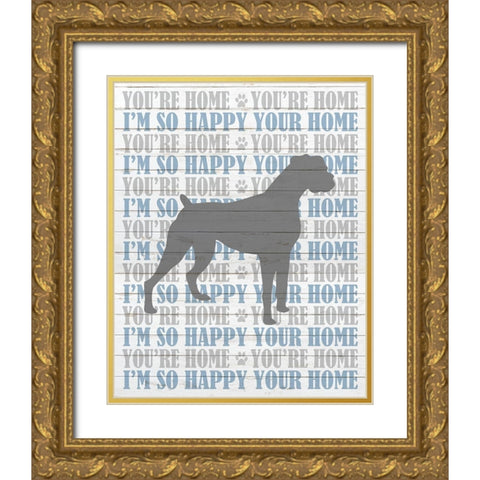 Youre Home v3 Gold Ornate Wood Framed Art Print with Double Matting by Kimberly, Allen