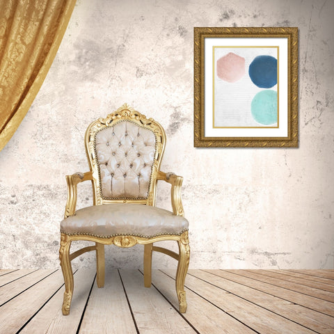 Tri Color 1 Gold Ornate Wood Framed Art Print with Double Matting by Kimberly, Allen
