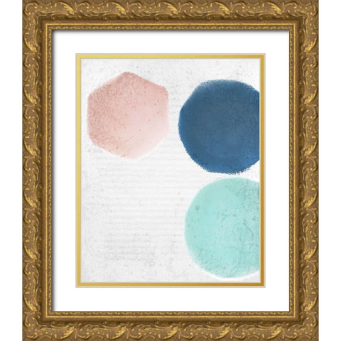 Tri Color 1 Gold Ornate Wood Framed Art Print with Double Matting by Kimberly, Allen
