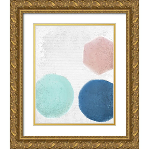 Tri Color 2 Gold Ornate Wood Framed Art Print with Double Matting by Kimberly, Allen