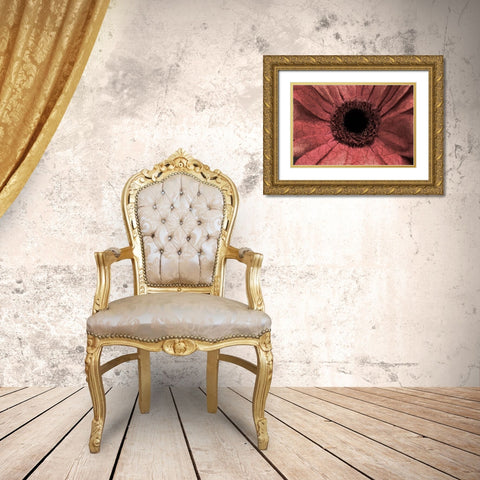 Bloom Center Gold Ornate Wood Framed Art Print with Double Matting by Kimberly, Allen