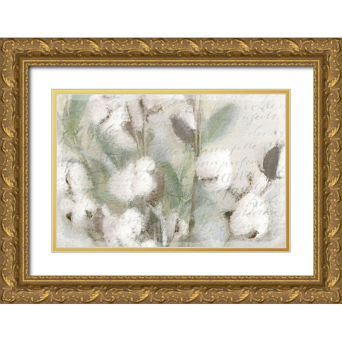 Cotton B Gold Ornate Wood Framed Art Print with Double Matting by Kimberly, Allen