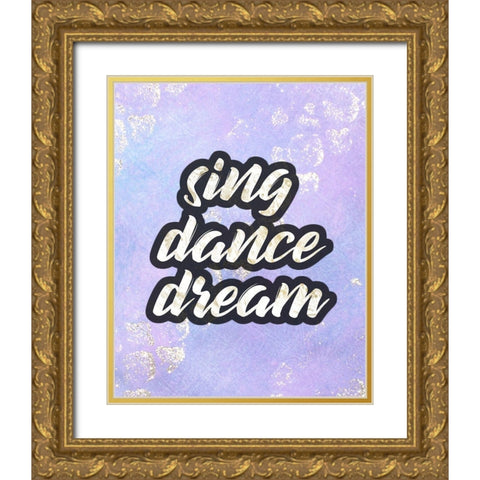Imagine 1 Gold Ornate Wood Framed Art Print with Double Matting by Kimberly, Allen