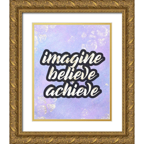 Imagine 3 Gold Ornate Wood Framed Art Print with Double Matting by Kimberly, Allen