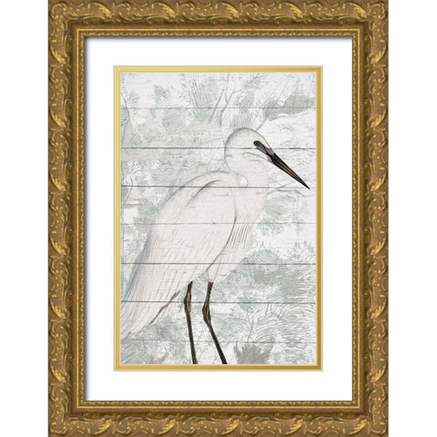 On the Shore 1 Gold Ornate Wood Framed Art Print with Double Matting by Kimberly, Allen