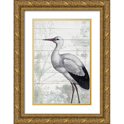 On the Shore 2 Gold Ornate Wood Framed Art Print with Double Matting by Kimberly, Allen