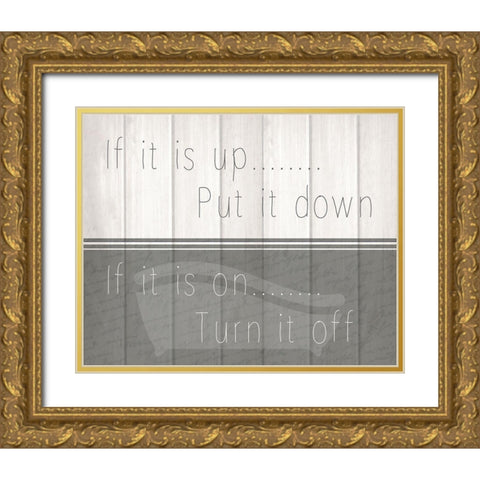 If It Is 1 Gold Ornate Wood Framed Art Print with Double Matting by Kimberly, Allen