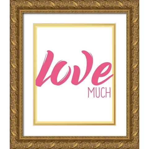 Live Well 3 Gold Ornate Wood Framed Art Print with Double Matting by Kimberly, Allen