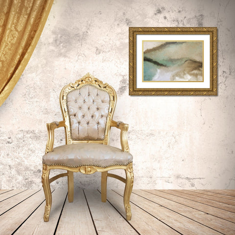 Streams Gold Ornate Wood Framed Art Print with Double Matting by Kimberly, Allen