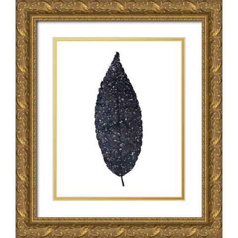 Spotted Leaves 1 Gold Ornate Wood Framed Art Print with Double Matting by Kimberly, Allen
