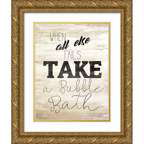 Wash 3 Gold Ornate Wood Framed Art Print with Double Matting by Kimberly, Allen