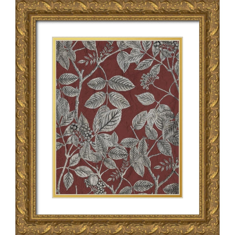Home is Where 2 Gold Ornate Wood Framed Art Print with Double Matting by Kimberly, Allen