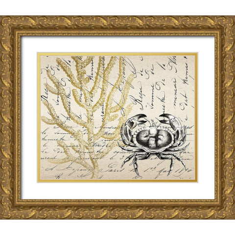 Letters to the Sea 5 Gold Ornate Wood Framed Art Print with Double Matting by Kimberly, Allen