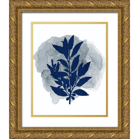 Botanical Branch 1 Gold Ornate Wood Framed Art Print with Double Matting by Kimberly, Allen