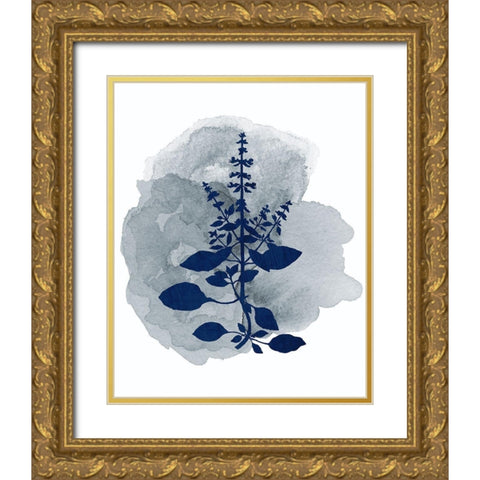 Botanical Branch 3 Gold Ornate Wood Framed Art Print with Double Matting by Kimberly, Allen