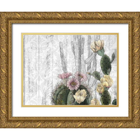 Cactus Cowboy 5 Gold Ornate Wood Framed Art Print with Double Matting by Kimberly, Allen
