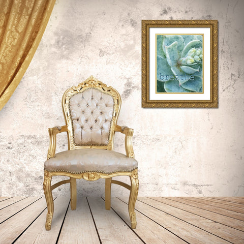 Relax and Breathe 2 Gold Ornate Wood Framed Art Print with Double Matting by Kimberly, Allen