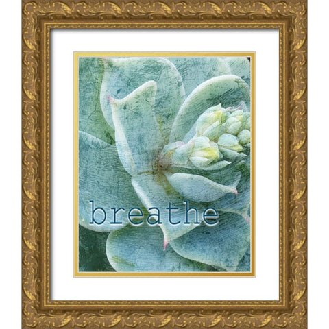 Relax and Breathe 2 Gold Ornate Wood Framed Art Print with Double Matting by Kimberly, Allen