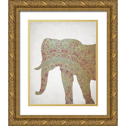 Traveler 3 Gold Ornate Wood Framed Art Print with Double Matting by Kimberly, Allen