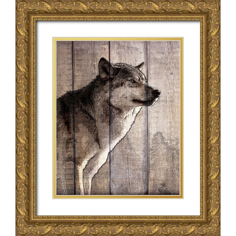 Into the Woods 2 Gold Ornate Wood Framed Art Print with Double Matting by Kimberly, Allen