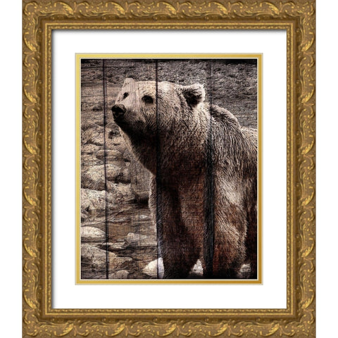 Into the Woods 3 Gold Ornate Wood Framed Art Print with Double Matting by Kimberly, Allen